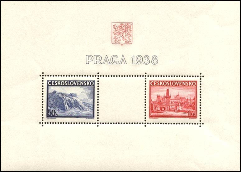 Picture of Block of Stamps for the PRAGA 1938 International Stamp Exhibition 