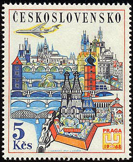 Picture of Stamp for the PRAGA 1968 World Stamp Exhibition