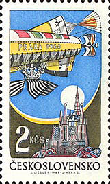 Obrázek - Známka ke Světové výstavě poštovních známek PRAGA 1968