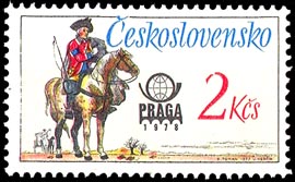 Picture of Postal uniforms – Postage Stamp for the PRAGA 1978 World Stamp Exhibition 